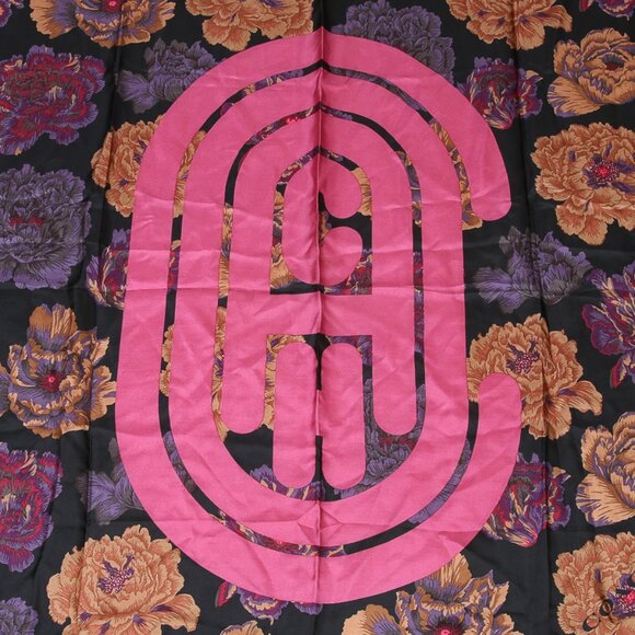 COACH Silk Square Scarf With Kaffe Fassett Print - Picture 3 of 10